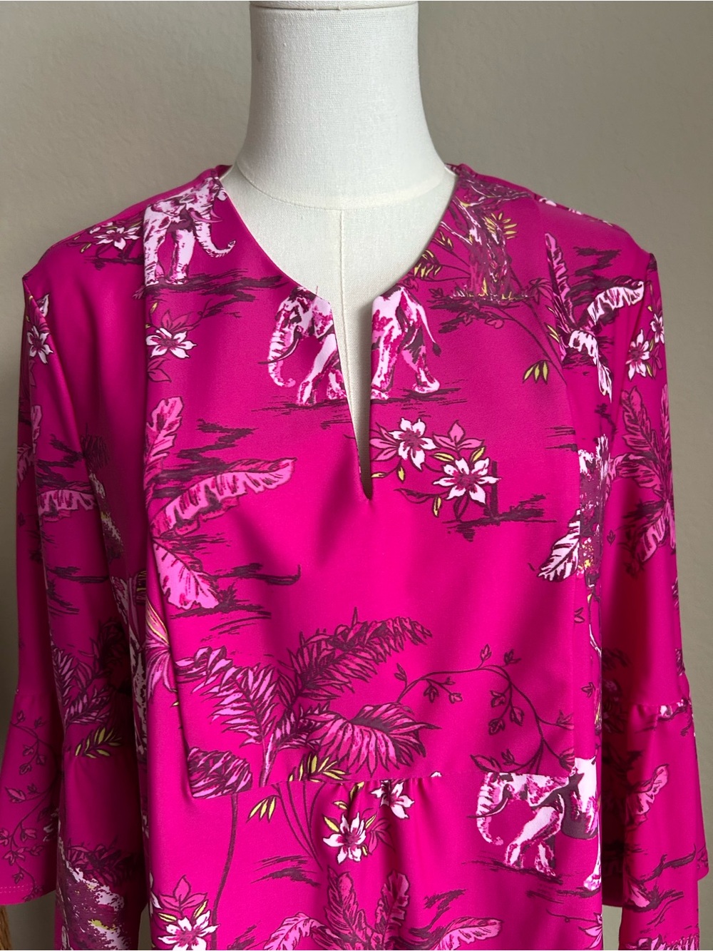 Jude Connally Fuchsia Floral Shift Dress - Picture 2 of 4